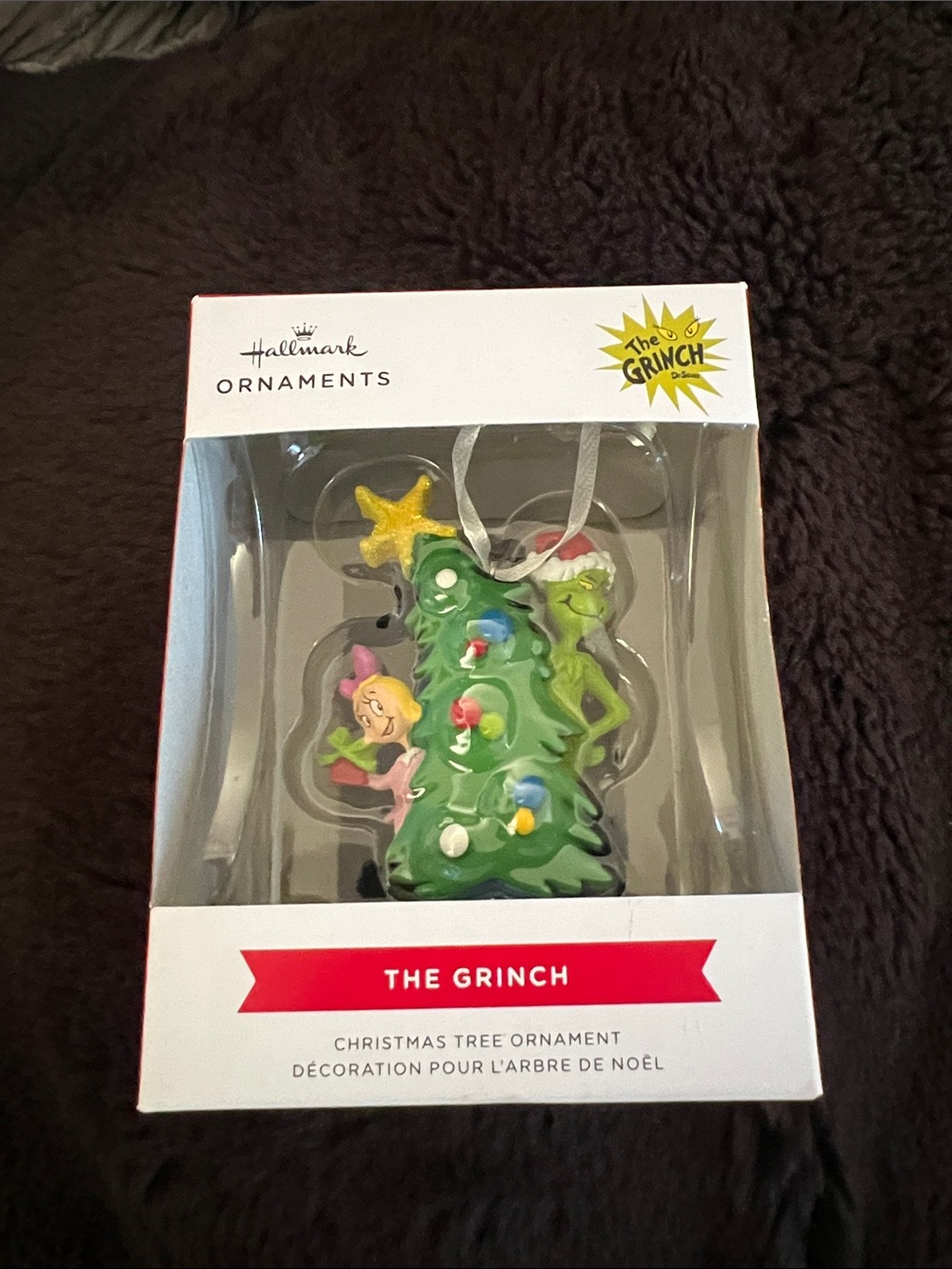 Hallmark Grinch Christmas Tree Ornament in Green with Multicolor Accents